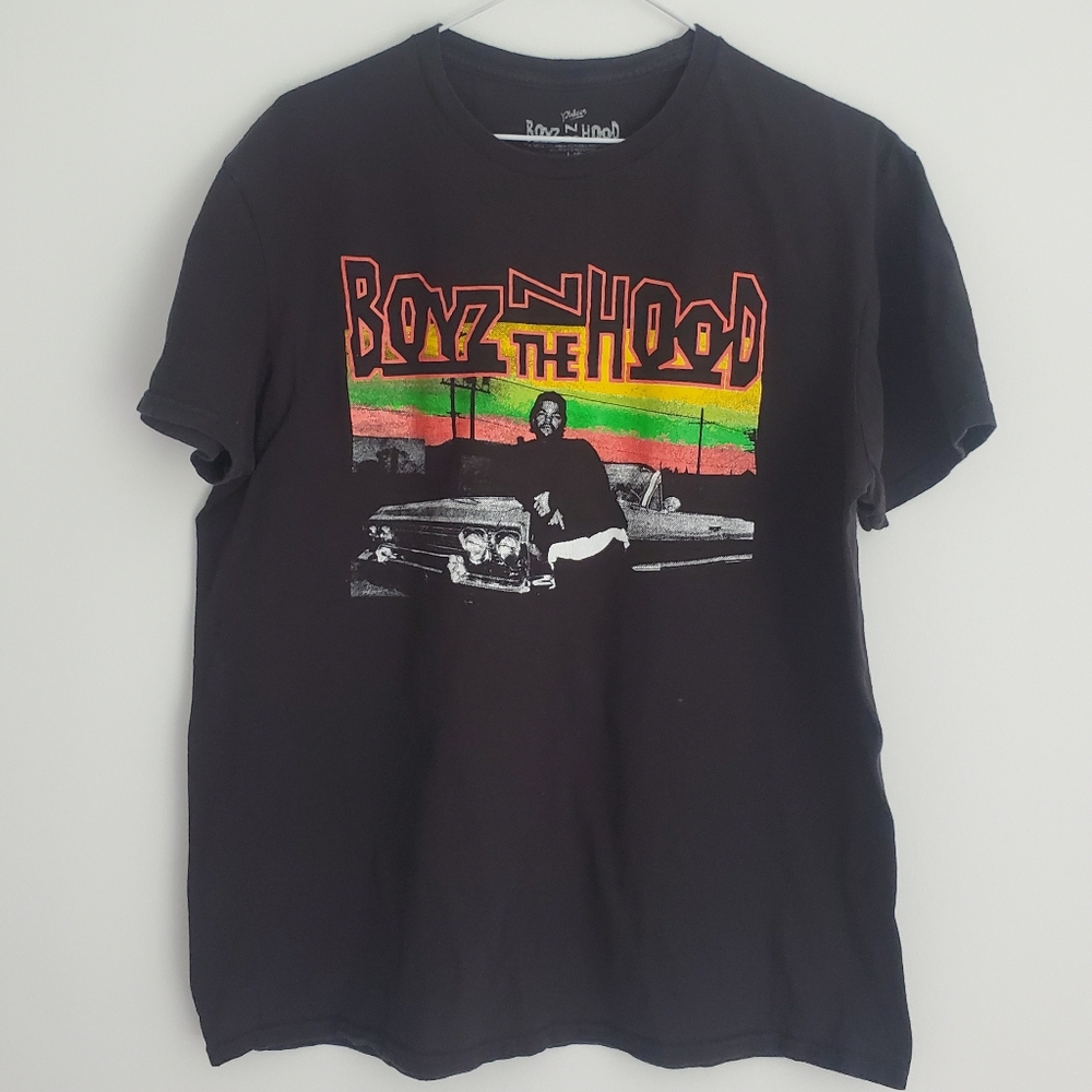 Boyz n the Hood Men's Size L T-Shirt Black Streetwear Ice Cube 80s Rap Doughboy